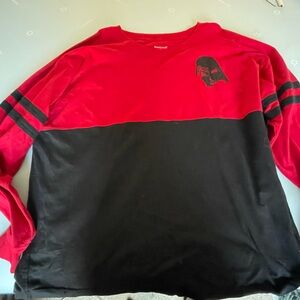 Disney Dark Side Red and Black Long Sleeve Shirt